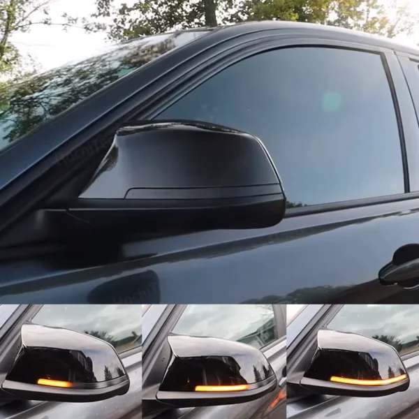 Dynamic sequential LED side mirror turn signal light for BMW – stylish, bright, and modern upgrade for enhanced visibility and sleek aesthetics.